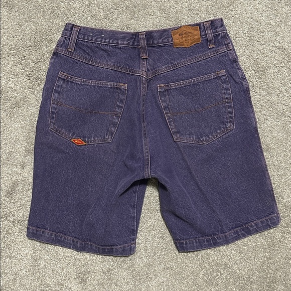 Vintage 90s QuikSilver Purple Jean Shorts - Picture 1 of 5